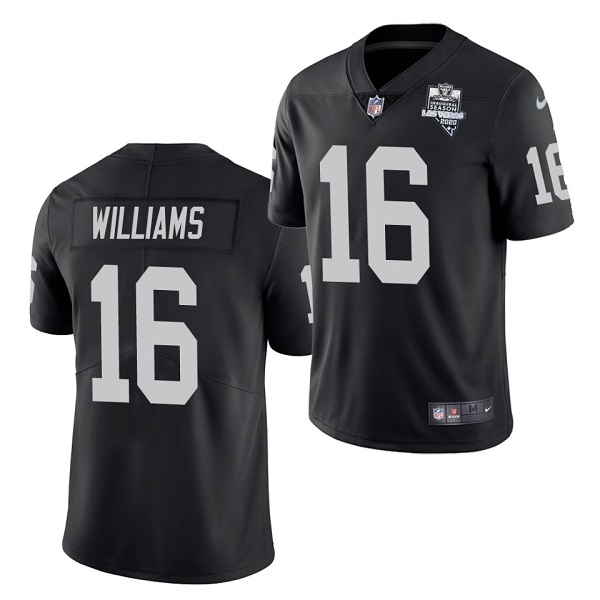 Men's Las Vegas Raiders Black #16 Tyrell Williams 2020 Inaugural Season Vapor Limited Stitched Jersey